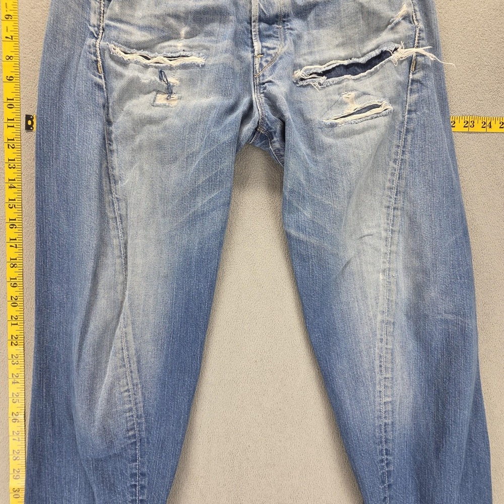 Vintage Levis Engineered Jeans Mens 31x27 Blue Twisted Button Fly Thrashed - Picture 14 of 16